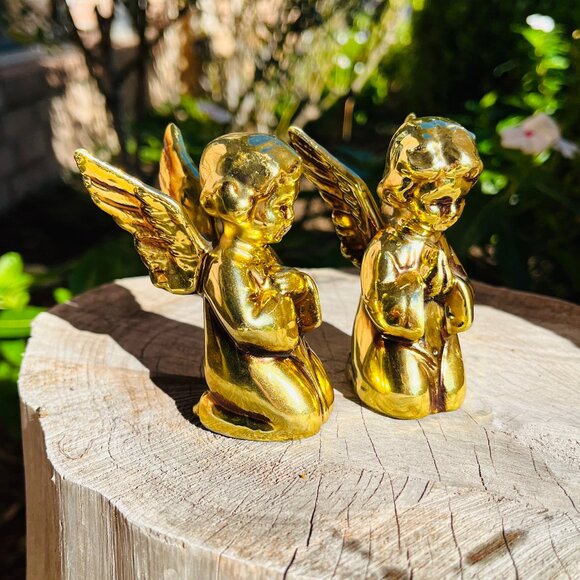 Vintage Other - ❌GIFTED❌Mid-century porcelain angels